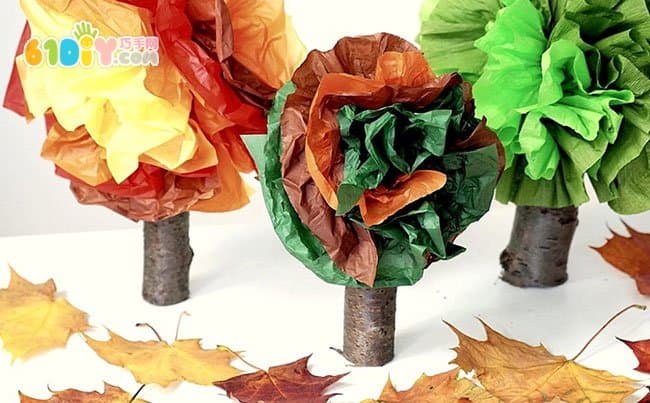 Simple and beautiful three-dimensional tree handmade