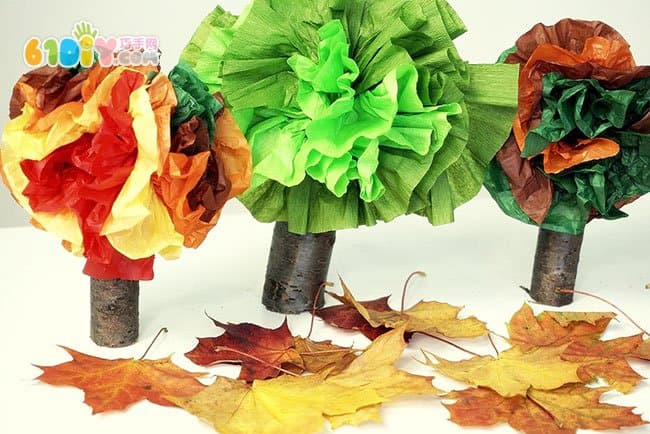 Simple and beautiful three-dimensional tree handmade