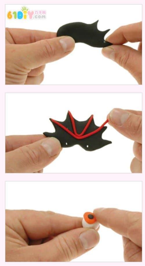 Children's handmade Halloween bat decorative necklace