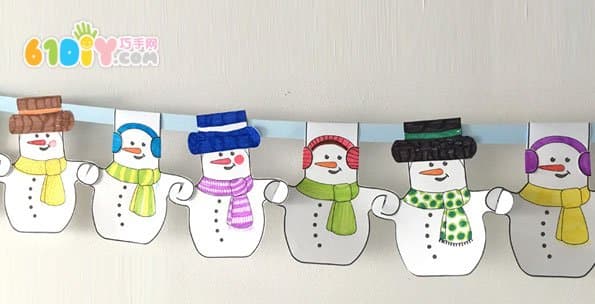 Handmade cute little snowman ornaments