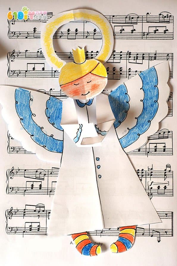Children's handmade cute three-dimensional Christmas little angel