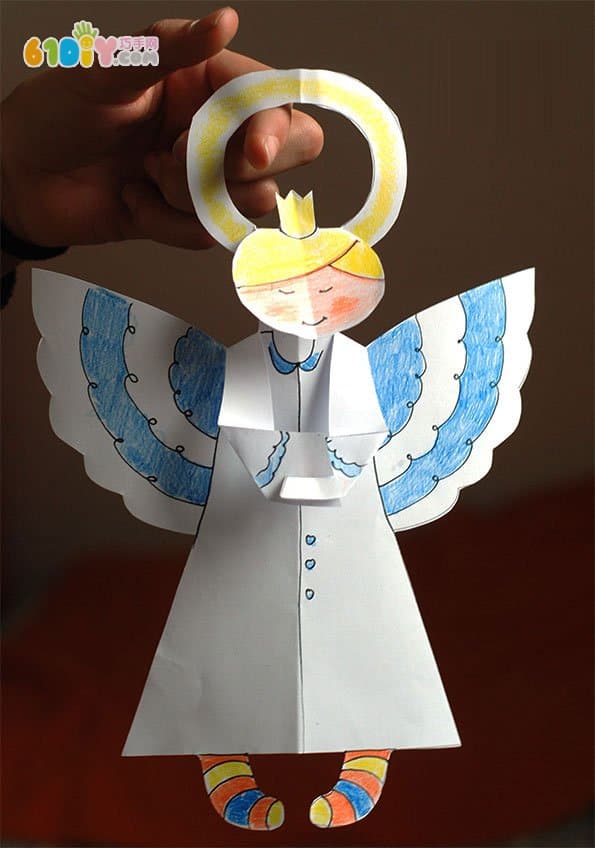 Children's handmade cute three-dimensional Christmas little angel