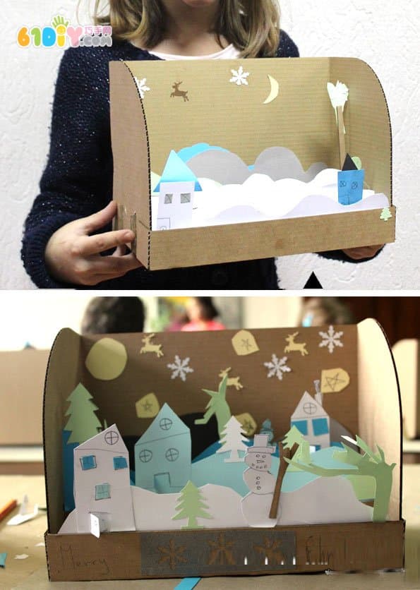 Children's handmade winter fairy tale