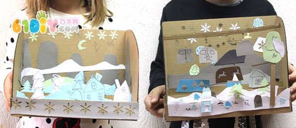 Children's handmade winter fairy tale