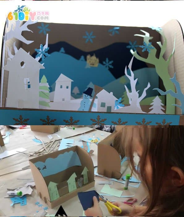 Children's handmade winter fairy tale