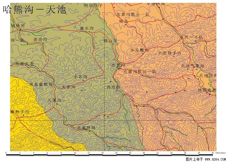 Ha Kui Ditch--Tianchi Map