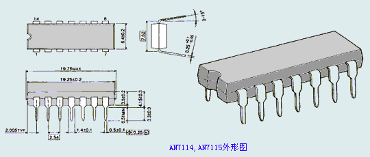 AN7114, AN7115 outline drawing