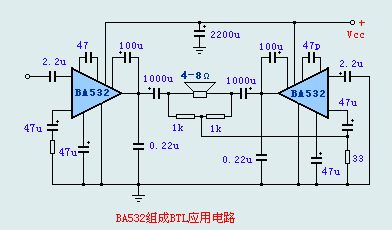 BA532BTL power amplifier circuit