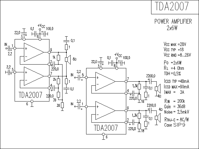 [Photo] TDA2007 power amplifier circuit