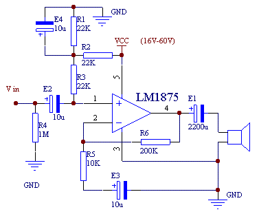 [Photo] LM1875 power amplifier circuit
