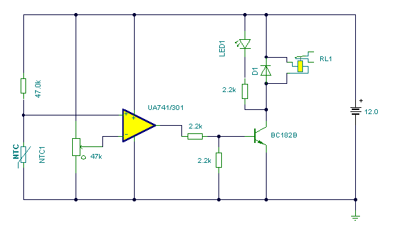 [Photo] Simple temperature controller circuit