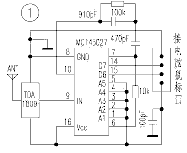 Simple and practical mouse remote control device