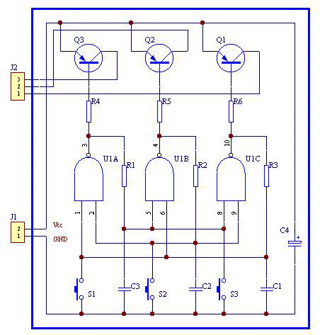 [Photo] Simple and practical 3-key interlocking electronic switch