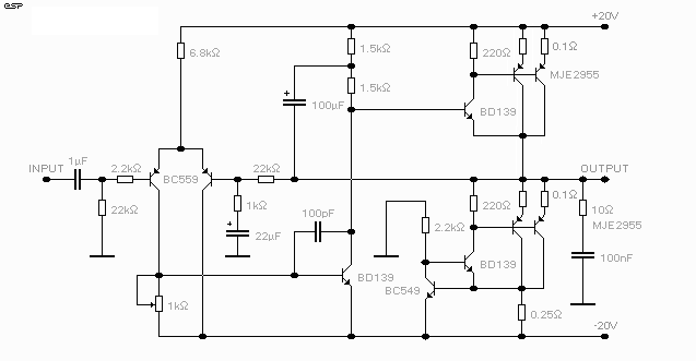 20W single-ended pure Class A amplifier