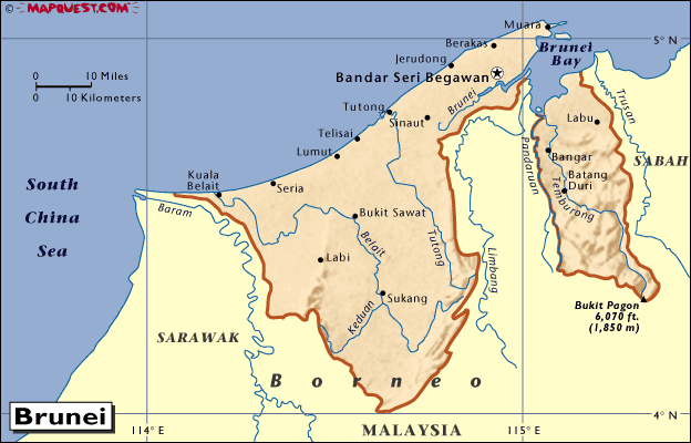 Brunei City Map