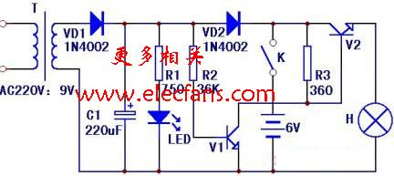 [Photo] Self-made simple emergency light