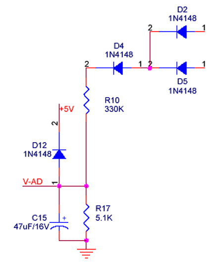 Voltage value measuring circuit