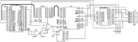 DS80C320 and Modem hardware interface diagram