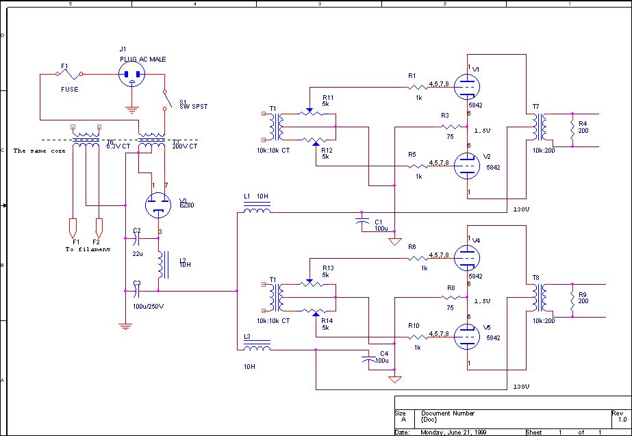 Amp circuit diagram