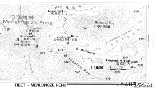 Outdoor Information Network Global Mountain Peak Information Tibet Menlongze Peak