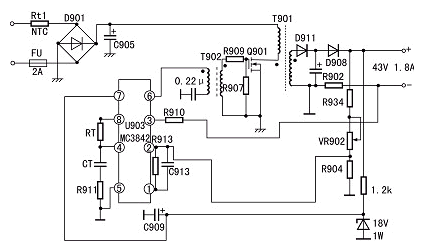 Circuit diagram of battery car charger