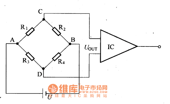 Metal resistance strain gauge bridge circuit diagram