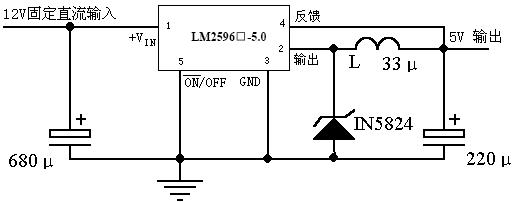 LM2596 application circuit