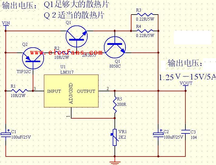 lm317 constant current source circuit diagram