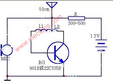 Simple FM transmitter circuit