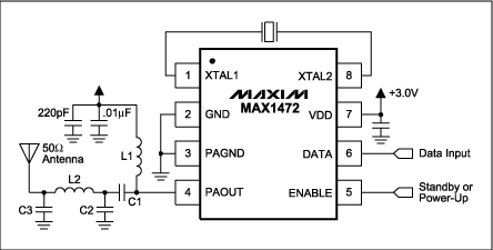Figure 1. MAX1472 application circuit
