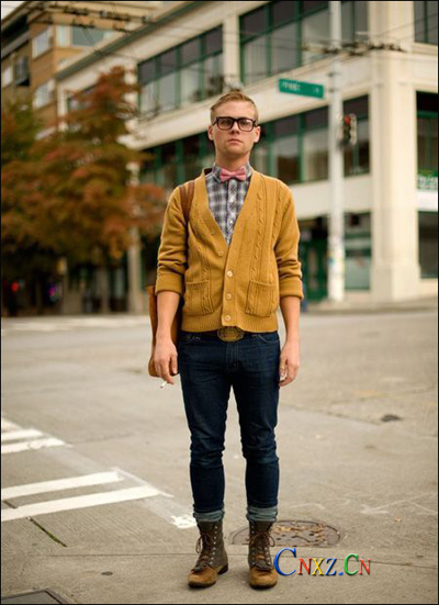 Clean and tidy men's outfit with a smart bow tie
