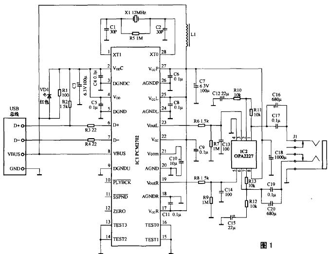 Homemade USB sound card