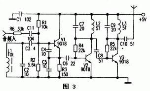 Several wireless microphone circuits