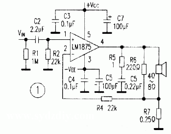 LM1875 application experiment and current feedback BTL circuit design