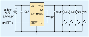 Figure 1: Parallel LED constant voltage drive.