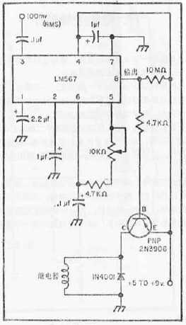 Application of LM567 Universal Tone Decoder Integrated Circuit