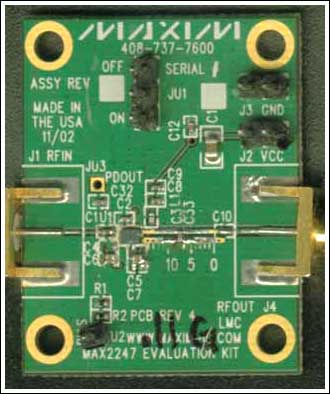 Figure 3. Close-up photo showing the location of the component