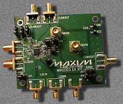 Objective: To develop an application circuit using this dual-band three-mode CDMA front-end IC. The 2.5GHz LEO satellite channel and IS-95 CDMA use PCS frequency band downconverters and cellular frequency band downconverters, respectively.