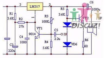 Circuit diagram and principle analysis of pure Class A power amplifier made with LM317