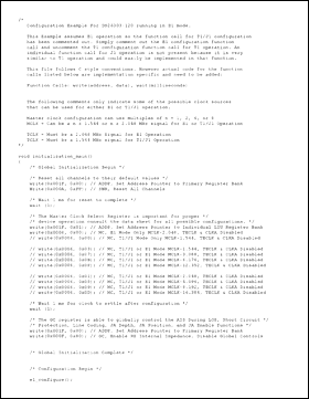 Figure 1. DS26303 line interface unit initialization and configuration code