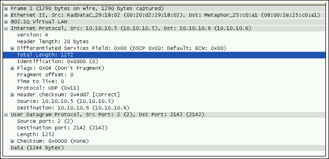 Figure 15. The captured message has different message length information