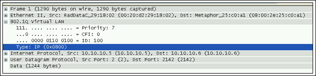 Figure 16. The Ether type value is 0x800, which means it is IPv4