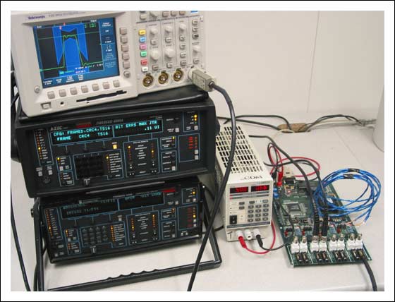Figure 6. Hitless-protection switching test setup.