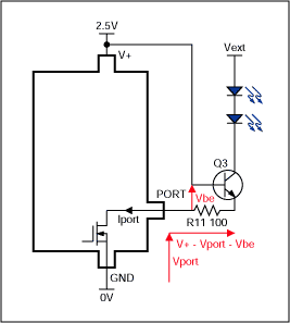 Figure 7. Active-Low, constant current sink LED drive.
