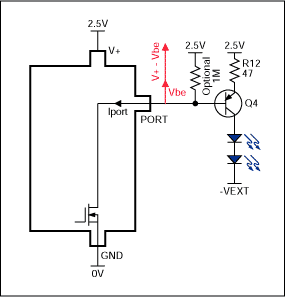 Figure 8. Active-Low, constant current source LED drive.