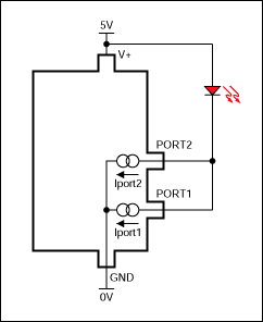 Figure 4. Paralleling outputs to increase drive current.