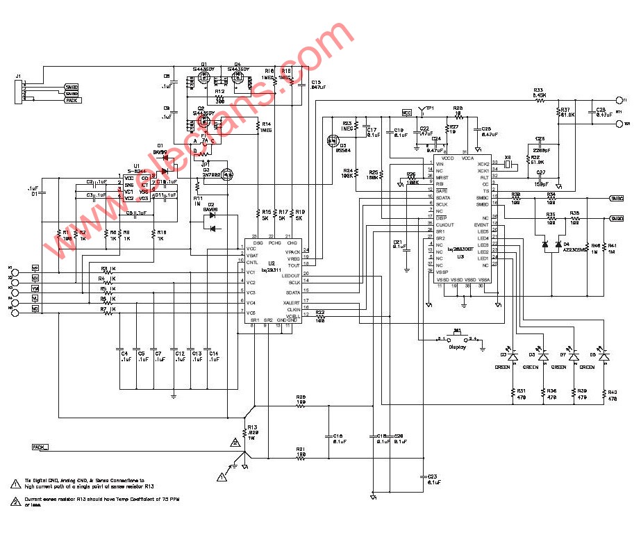 Laptop battery circuit diagram