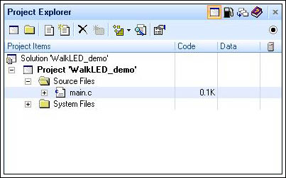 Figure 4. Project Explorer window