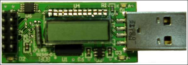 Figure 1. The MAXQ2000 USB evaluation board