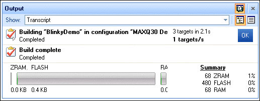 Figure 4. Output after project construction